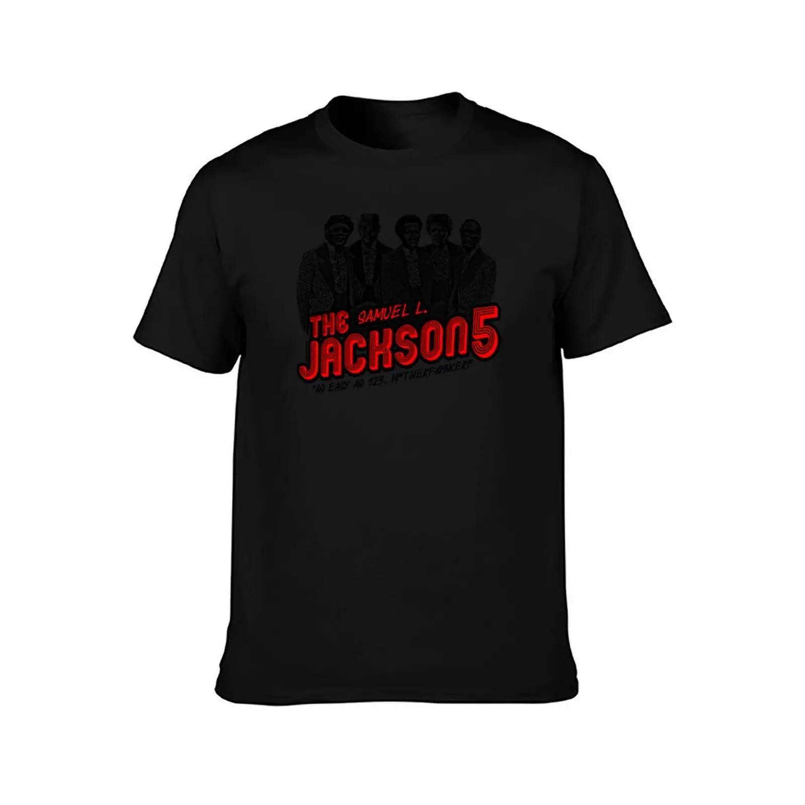 The Samuel L. Jack.son 5 T-Shirt Sports Casual Short Sleeve Cotton Tee T-Shirt