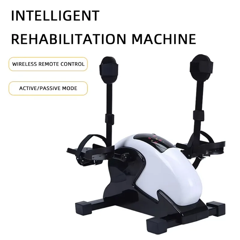 Electric Pedal Exerciser for Elderly Arm Leg Fitness Bike Motorized Passive Active Trainer Portable for Stroke Hemiplegia