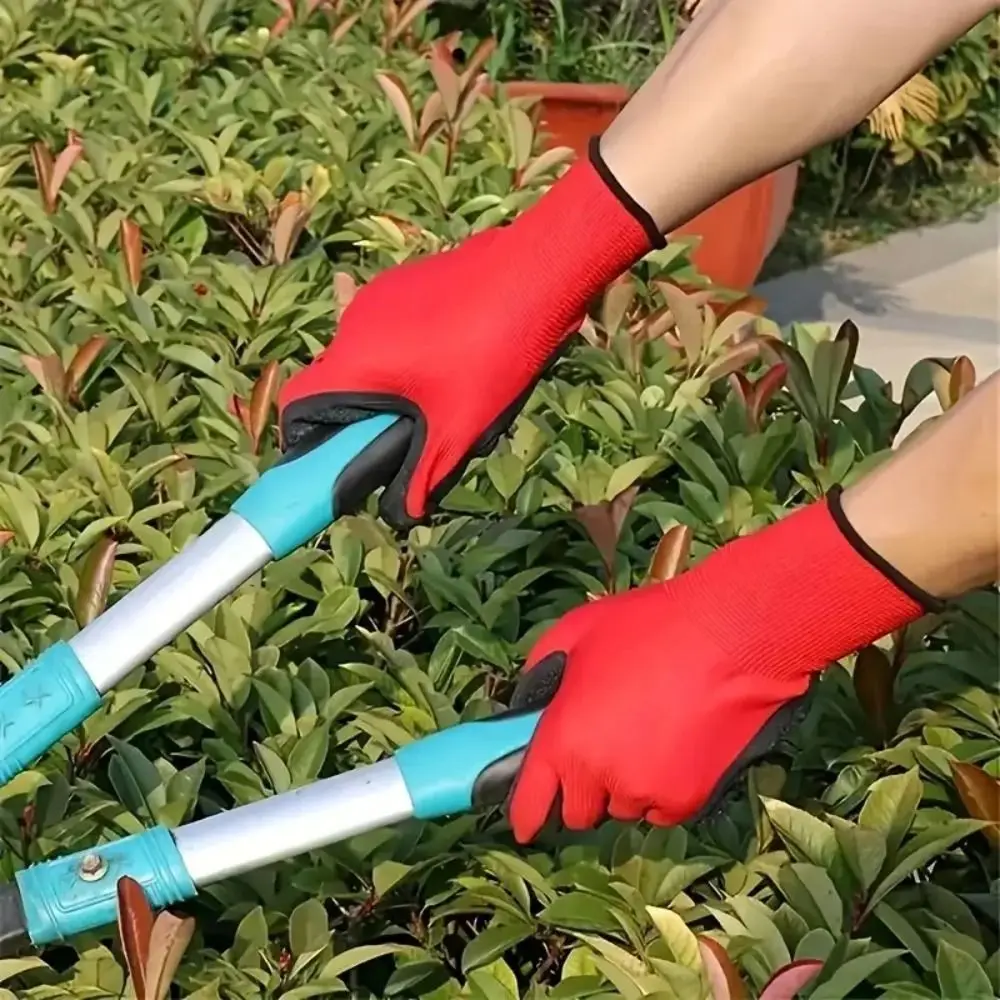 

12pairs Oil-Resistant Protective Gloves Corrosion-Resistant Wear-Resistant Nitrile Coated Gloves Durable Labor Insurance Gloves