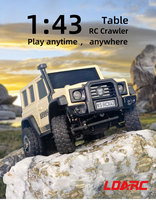 LDARC X43 1:43 Crawler RC Car Simulation Full Time 4WD Climbing Vehicle Toy Remote Control Toys RTR Kit For Kids and Adults Toys