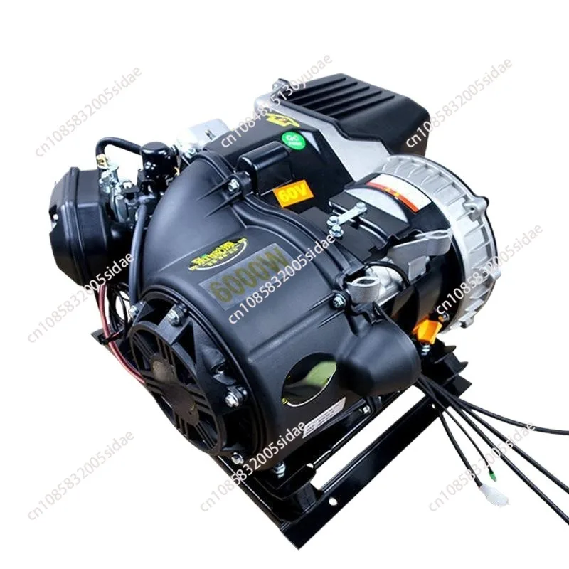 Electric start 6KW dual cooling electric vehicle range extender 48V 60V 72V car generator silent frequency conversion