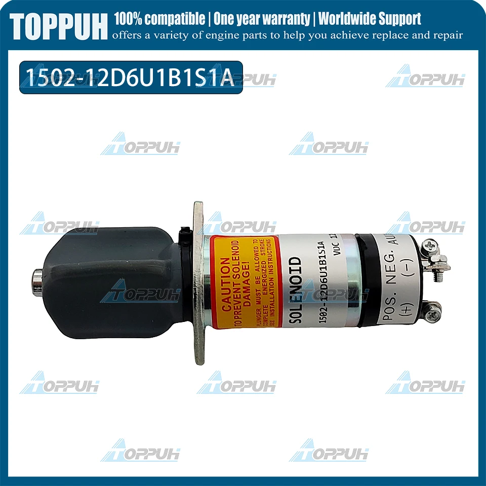 

Новый электромагнитный клапан остановки подачи топлива 12В 1502-12D6U1B1S1A для Woodward, 3 клеммы, серия 1502, 307-2546