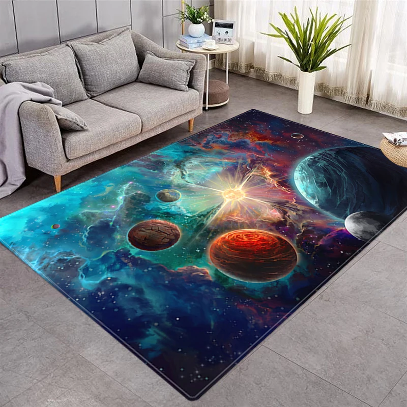 

Natural Scenery Printed Rugs Household Living Room 3DColor Printing Landscape Room Decoration 3D Rug Non-slip Washable Small Rug