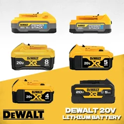 DEWALT 오리지널 리튬 배터리, 20V, 8.0AH, 5.0AH, 4.0AH, 2.0AH, DCB184G, DCB203, DCB184, DCB182, DCB208, DCBP520, DCBP034