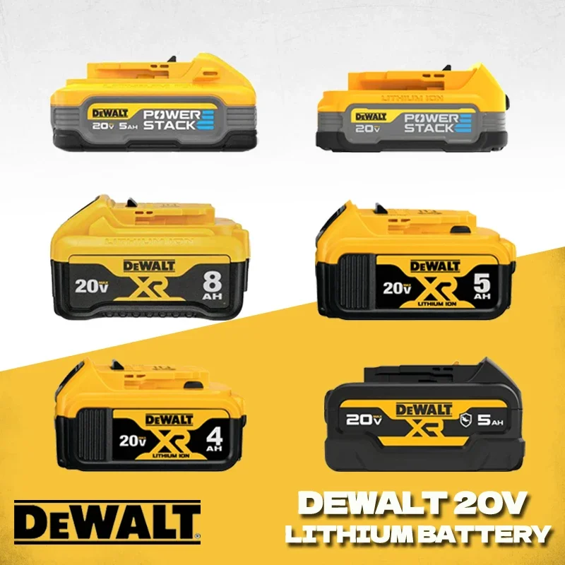 Dewalt-bateria de Lítio 20v Original 8.0ah 5.0ah 4.0ah 4.0ah 2.0ah Dcb184g Dcb203 Dcb184 Dcb182 Dcb208 Dcbp520 Dcbp034