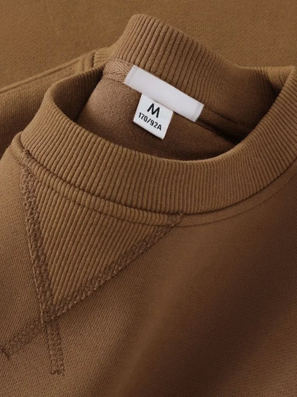 

LIBIELIY Unisex Round Neck Sweatshirt Pure Color American Sle Spring Autumn Casual Jacket Loose Fit Cotton Polyester Easy Care
