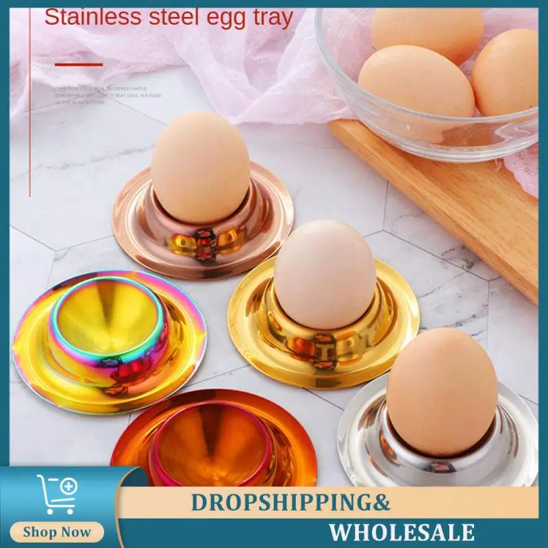 Stainless Steel Soft Boiled Egg Cups Egg Holder Tabletop Cup Kitchen Tools Sets Breakfast Steam Rack Mold For Eggs Poach