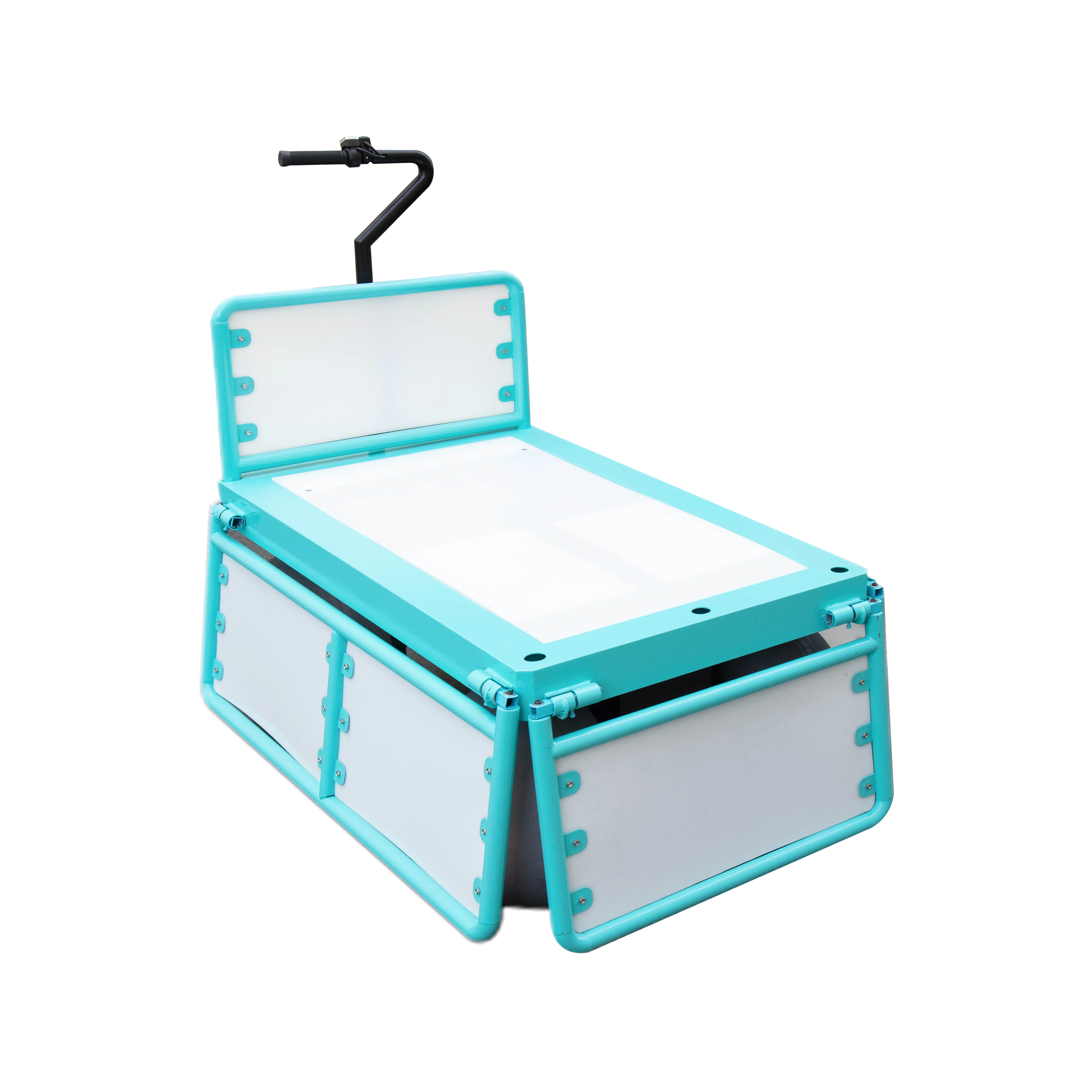 Heavy Duty  Small Cart 4 Wheels Platform Hand Cart Trolley Cargo Outdoor Garden Cart Dump Wagon