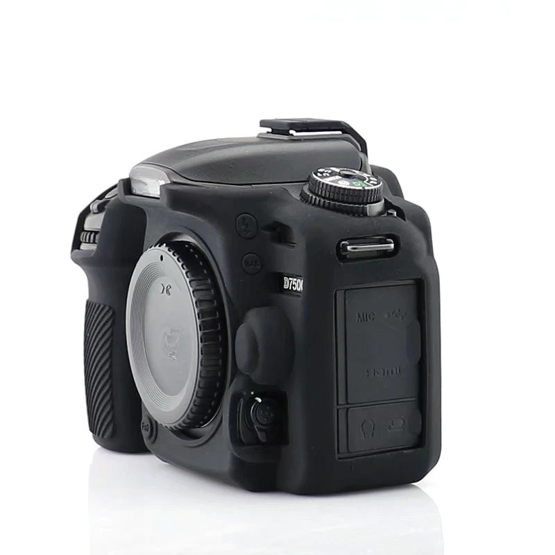 

For Nikon SLR D7500 silicone cover d7500 camera special silicone cover, protective soft bag + free tempered film