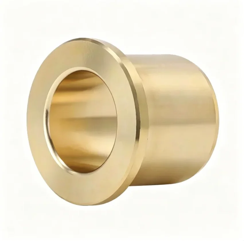 2Pcs ID10/12/16mm Step Rim Flanged Sintered Bronze Bushing Powder Metallurgy Oil Impregnated Plain Sleeve Bearing Wear Resistant