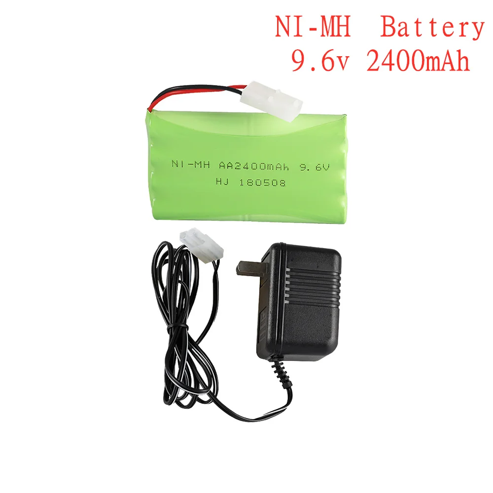 

9.6v 2400mah Ni-MH Battery With USB Charger For Rc toy Car Tanks Trains Robot Boat Gun Ni-MH AA 700mah 9.6v Rechargeable Battery