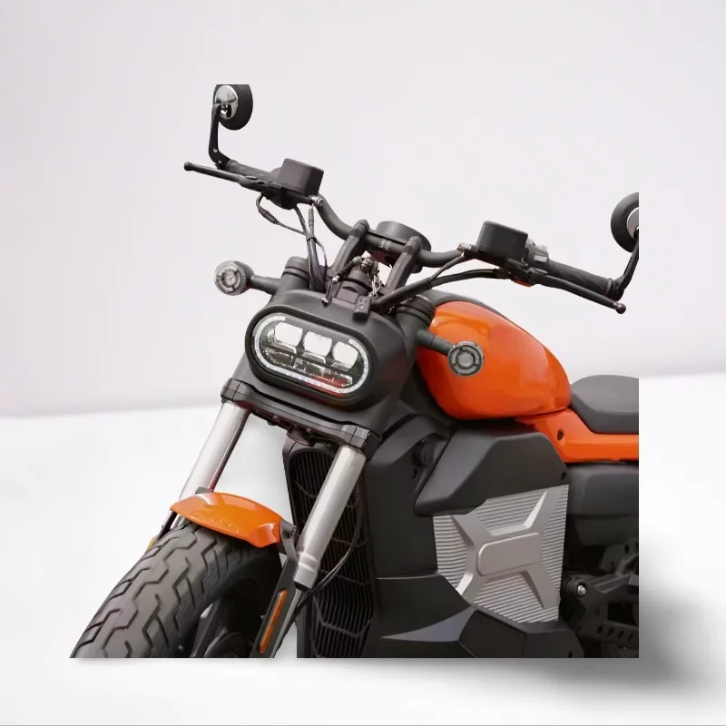 Krono Wild High Stability 8000W Electric Motorcycle With Hydraulic Suspension And Enhanced Comfort Features Suitable For Urban R