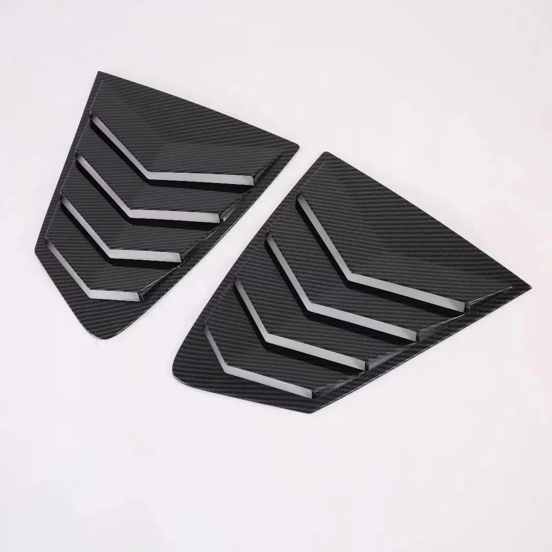 For Mazda 3 Hatchback Sedan 2019 2020 2021 2022 2023 Rear Triangle Window Louvers Vent Cover Shutter Trim Frame Car Accessories view 2