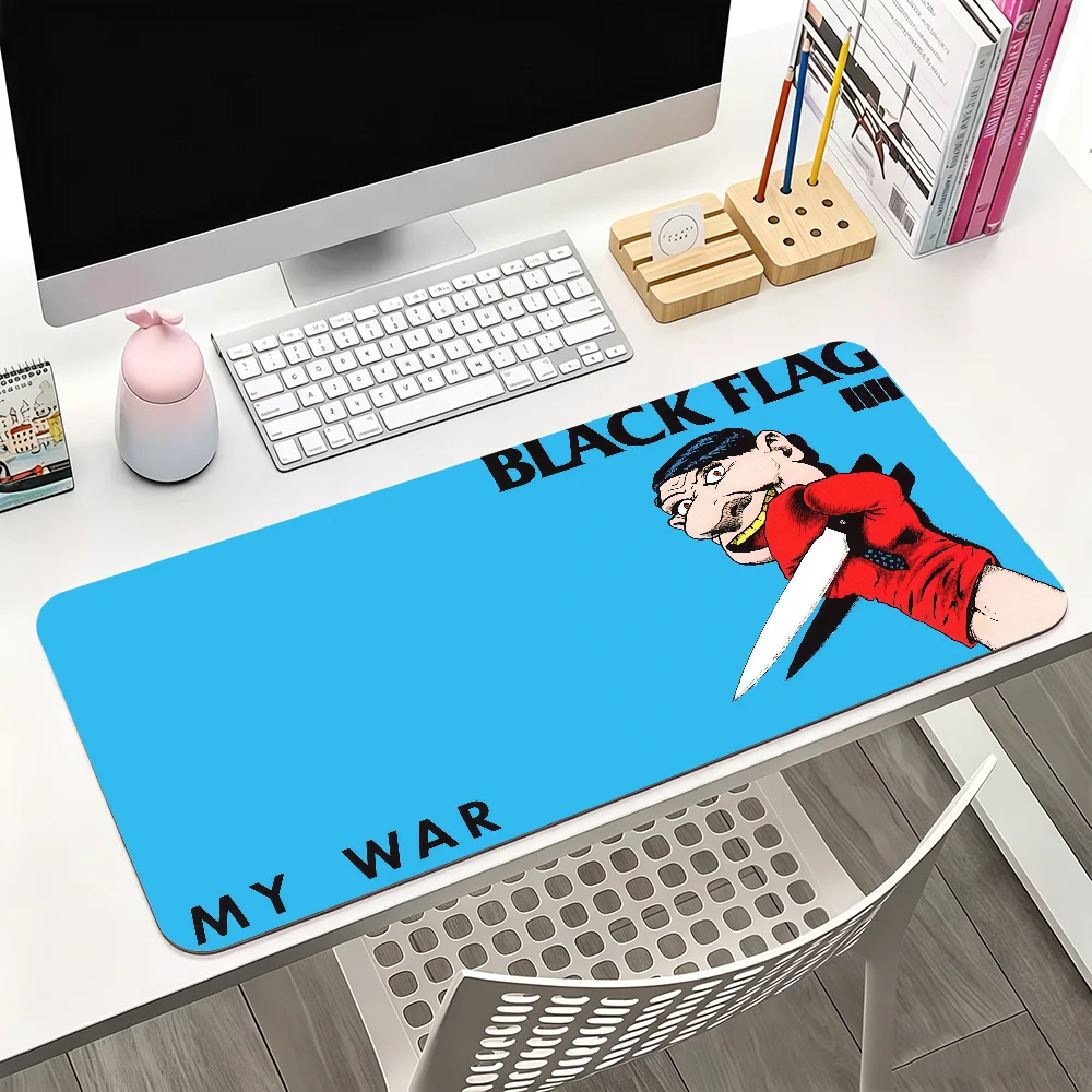 Rock Band B-Black Flag Punk Mouse Pad For Office Gaming And Keyboards Non-Slip Large Waterproof