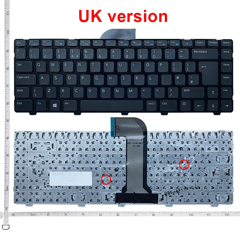 UK Black New English Replace laptop keyboard For DELL  Latitude 3440 Vostro 2421 V3421 3421 2421 5421 5437 5435 M431R N5421