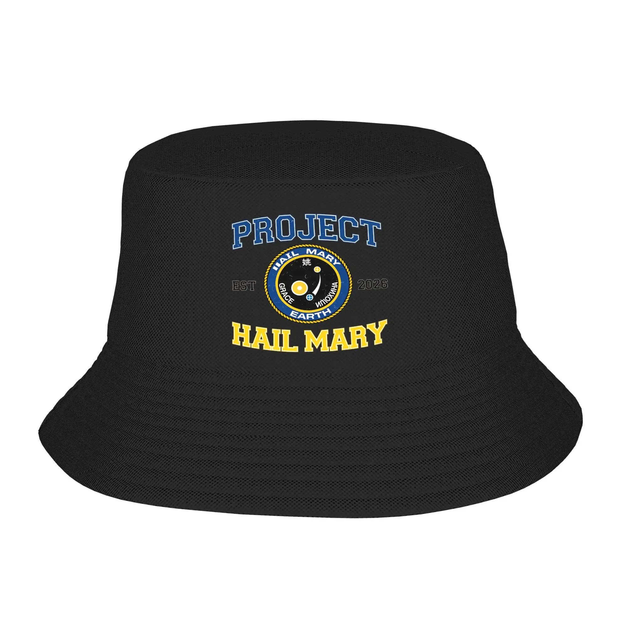Project Hail Mary Bucket Hat  Outdoor Fisherman Caps For Unisex Retro Travel Hiking Visor Hats Portable Design Cap