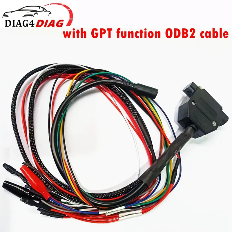 

Гнездовой разъем OBD2 GPT Кабель DB 25Pin с фиолетовой печатной платой 3LED Штифт дисплея Сброс загрузки CNF1 НОВЫЙ VCI J2534 ECU