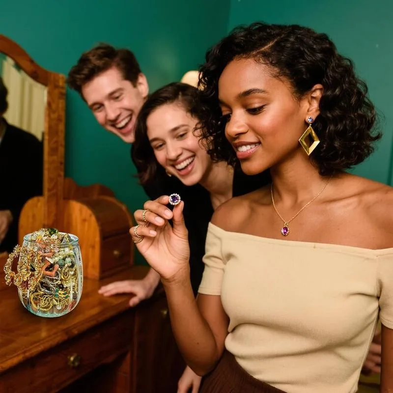 

1 10 20 50 Fashion Style Jewelry Set Necklace Earrings Bracelet All Match for Daily Party Decoration