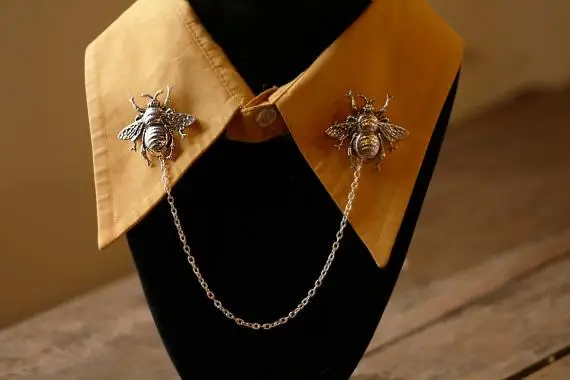 Colar de Corrente com Design de Abelha Feito à Mão, Acório Faion para Uso Casual, Estilo de Lazer Sem Marca