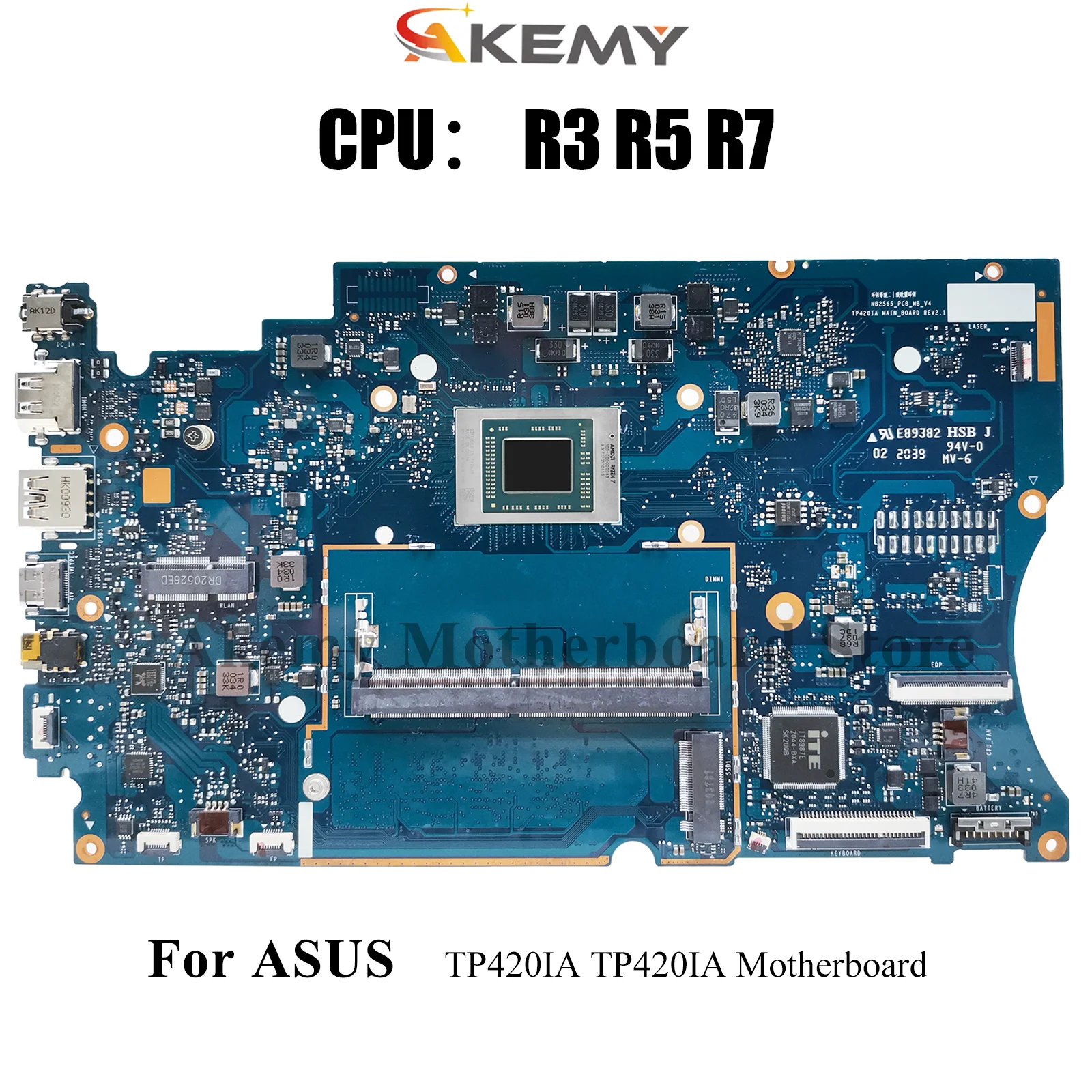 

Материнская плата TP420IA для ноутбука ASUS VivoBook Flip TP420I TP420IA, материнская плата для ноутбука с процессором R3 R5 R7, 100% тестирование, ОК, быстрая доставка