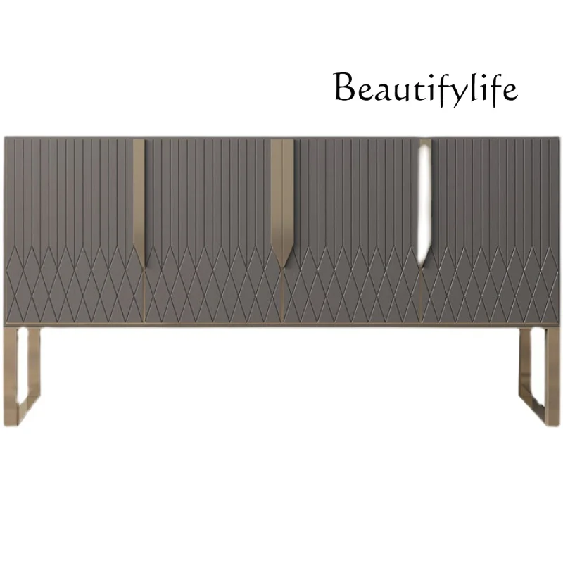 

Light luxury style entrance entrance decorative cabinet modern simple art dining side cabinet living room foyer cabinet designer