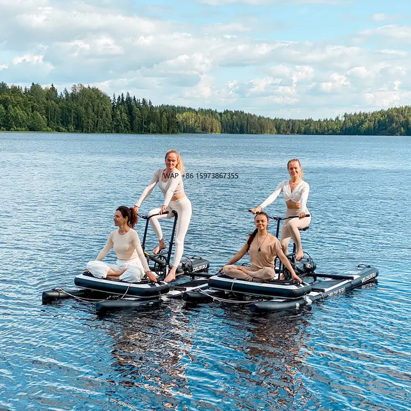 

Spatium Customizable 1-2 People Inflatable Water Bike Pedal Boat Floating One Seated Inflatable Sea Cycle Water Bike for Sale