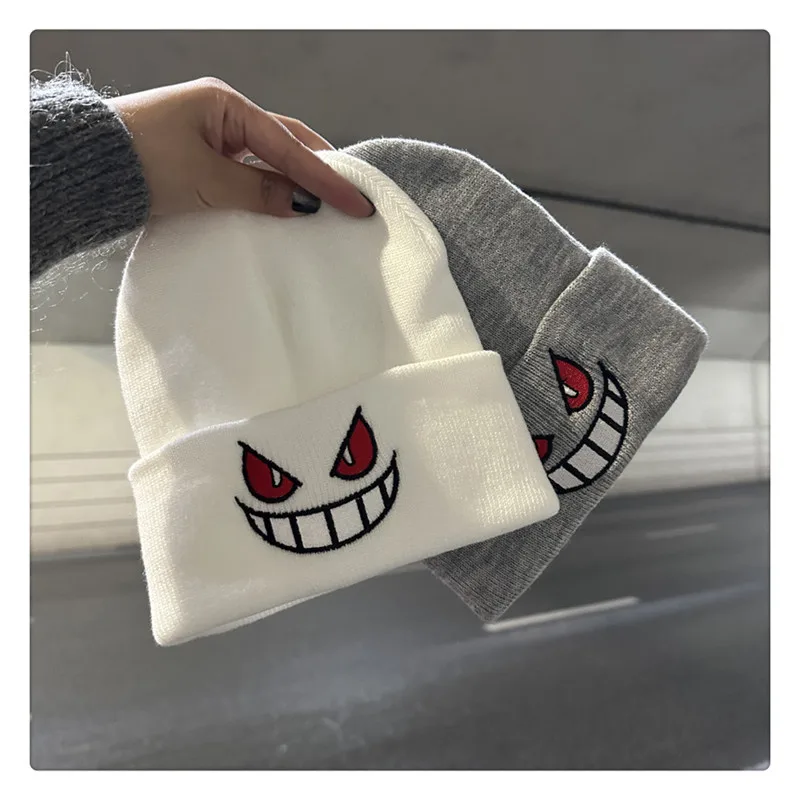 Anime Cap Unisex Daily Hat Adult Kids Cartoon Embroidered Knitted Hat Halloween Cosplay Prop Christmas Gift