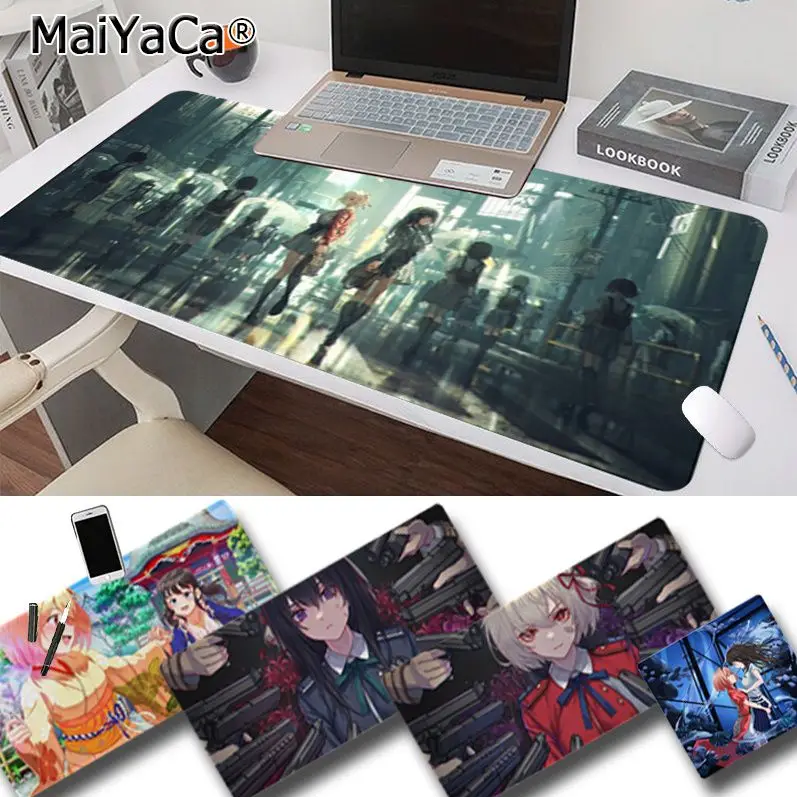 

Anime Lycoris Recoil Simple Design Office Mice Gamer Soft Mouse Pad Size For Keyboards Mat Mousepad For Boyfriend Gift