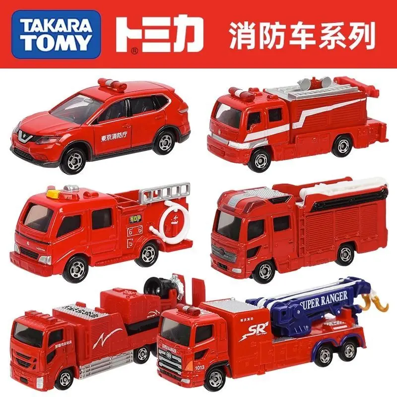 

TAKARA TOMY Tomica alloy car model simulation, fire truck command and rescue vehicle, children's and boys' toys
