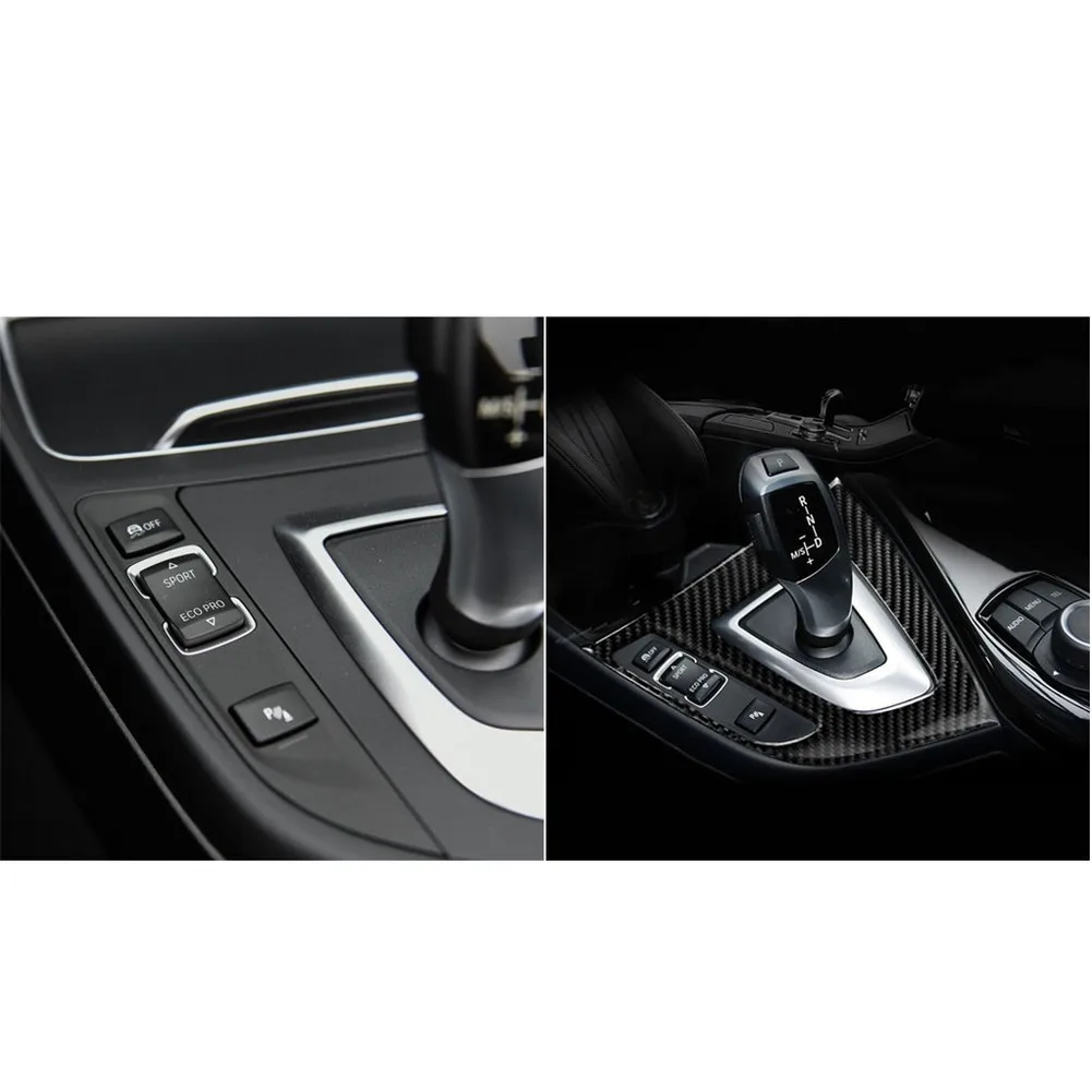 Car Gear Panel Frame Cover Sticker For BMW 1 Series F20 2012-2015 For 2 Series F21 2012-2015 Carbon Fiber For Replacing Damaged
