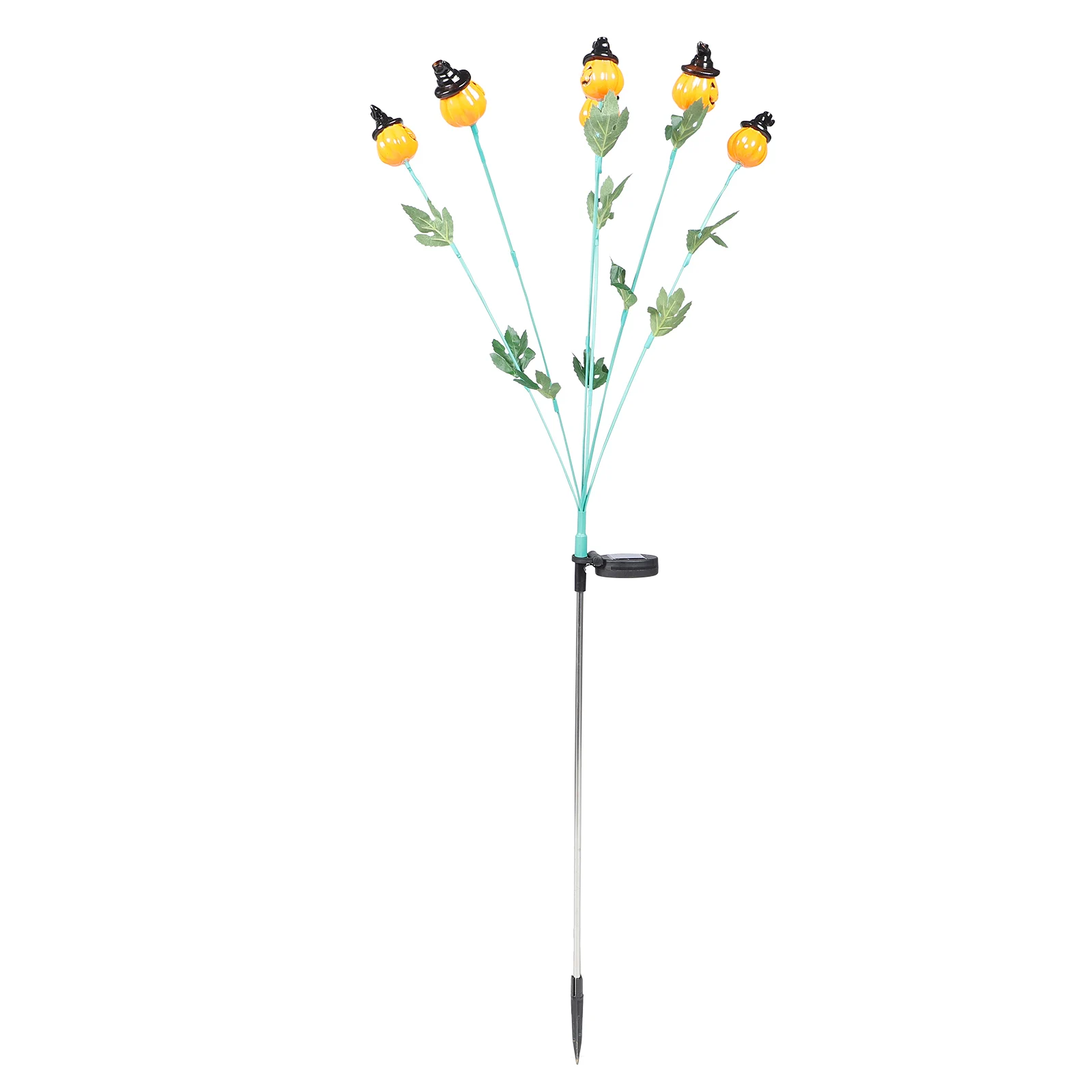 

Solar Pumpkin Head Light Outdoor Fall Plastic Halloween Garden Stake LED Driveway Pathway Solar Powered Energy Savinglandscape