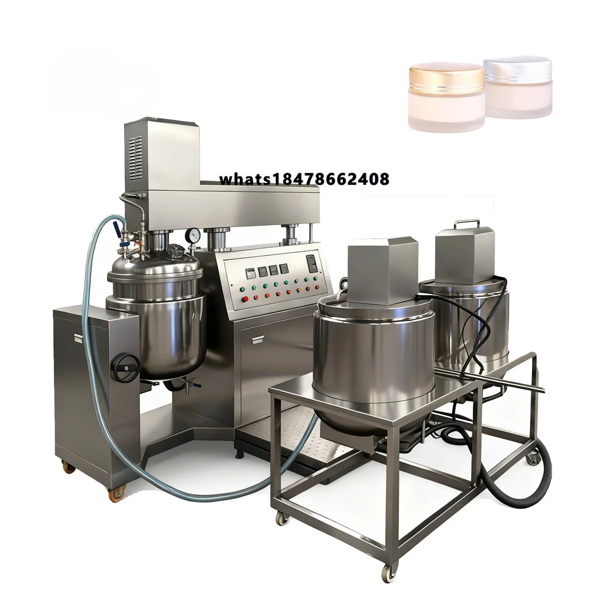 Automatic 100L High Shear Cream Mixing Vacuum Toothpaste Homogenizer Mixer Emulsifier