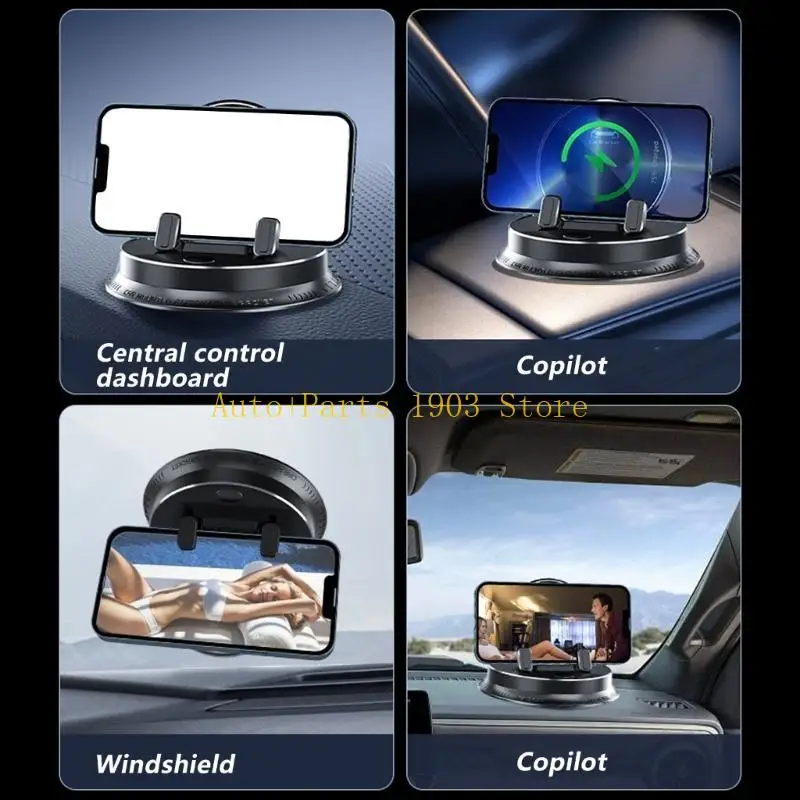 

E21C Автомобильное крепление для телефона на приборной панели, автоматическая блокирующая площадка, без остатков, вращающаяся