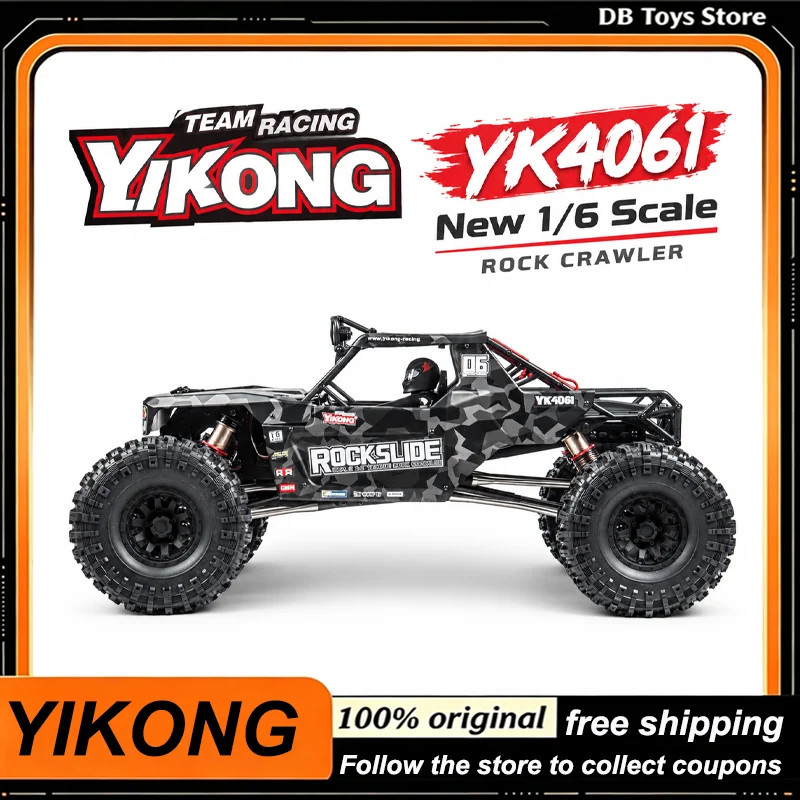 Yikong YK4061 New 1/6 Scale Ultra-Low Center of Gravity Performance RC Crawler 4WD Electric Off-Road Rock Crawler Toys Gifts