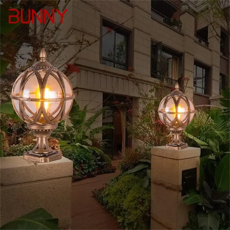 

BUNNY Outdoor Post light Patio Modern LED Round Waterproof Pillar Lighting For Porch Balcony Courtyard Villa