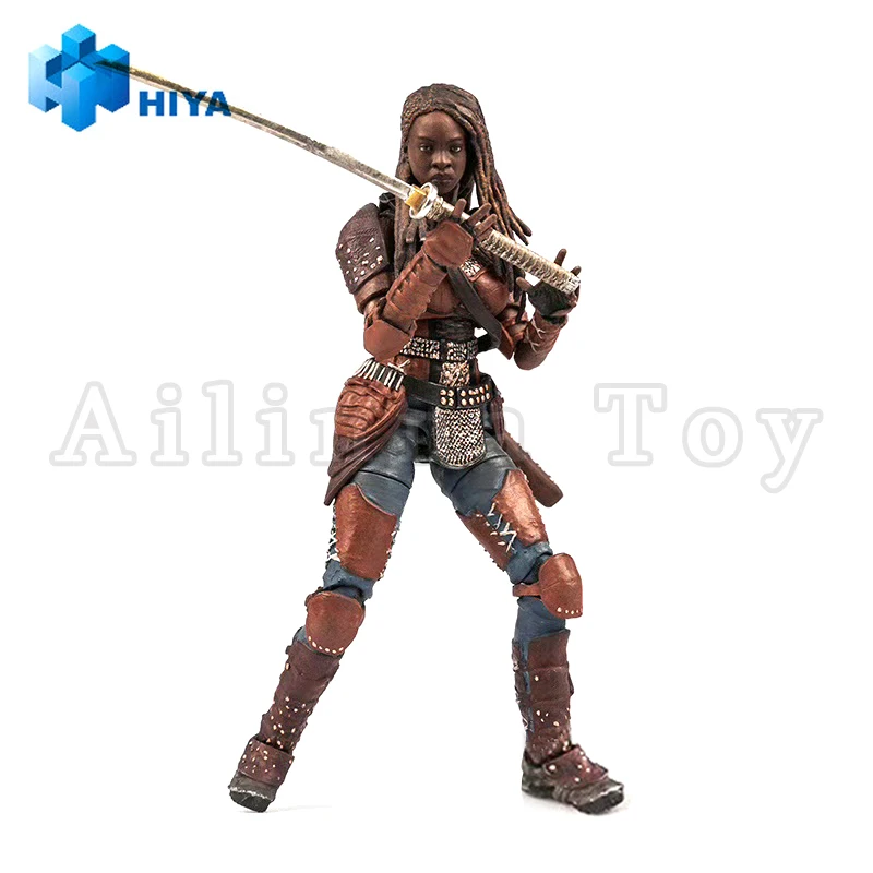 HIYA 1/18 4inch Action Figure Exquisite Mini Series The Walking Dead The Ones Who Lived Michonne  view 3