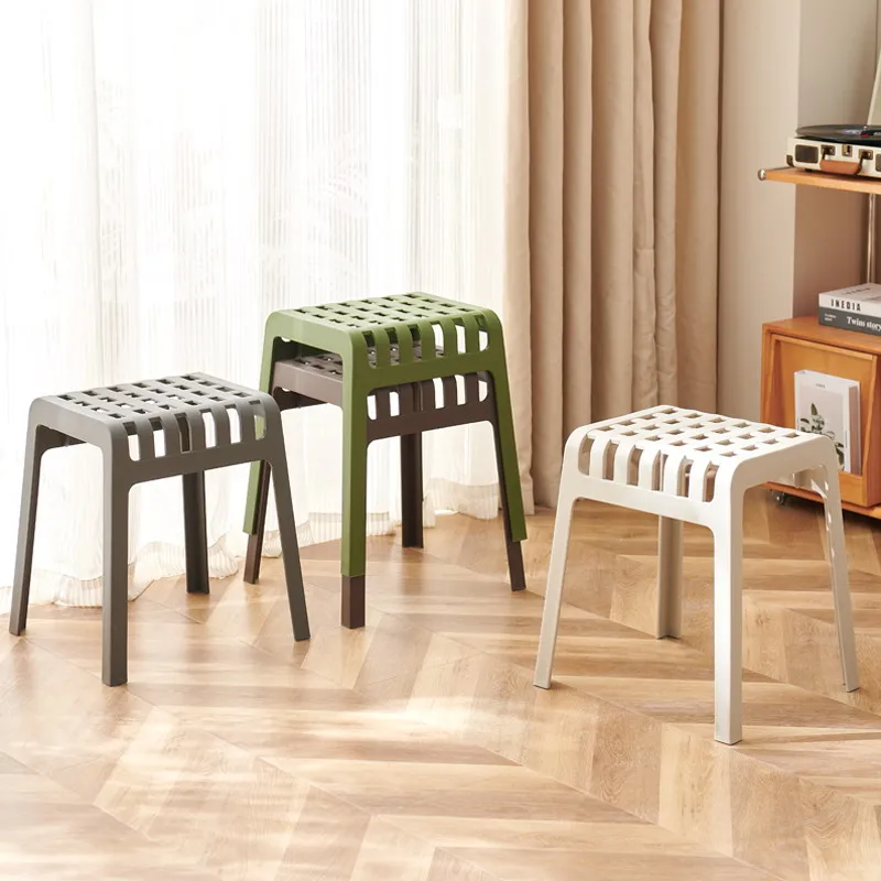 Stackable Storage Room Furniture Dining Stools Auxiliary Space Saving Living Home Sgabello Pieghevole Dining Room Furniture