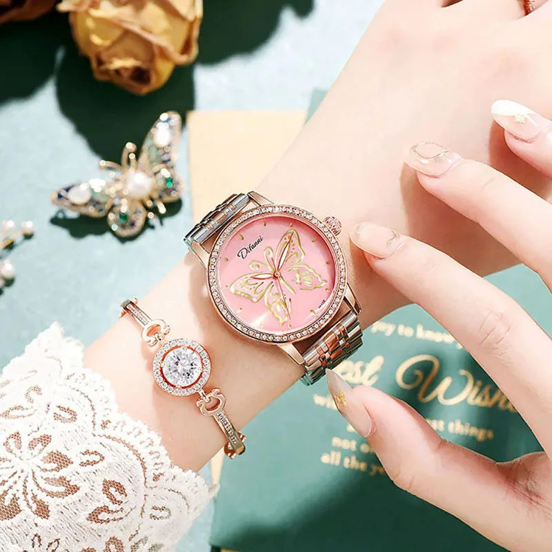 Orologi meccanici cintura di moda Design con strass orologio automatico di marca Casual per donna orologio impermeabile Reloj Para Mujer nuovo