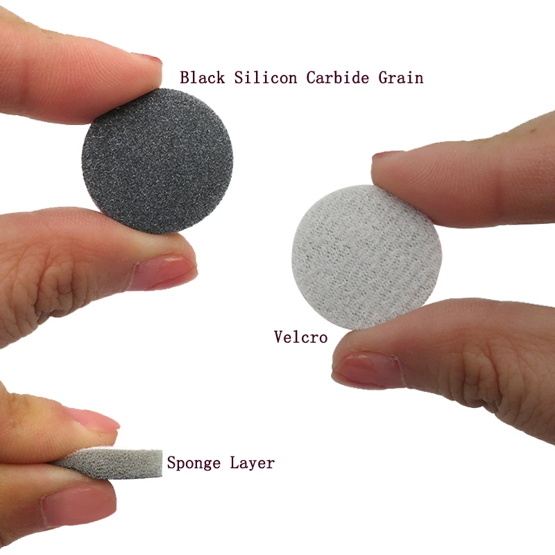 1 Inch Bọt Biển Giấy Nhám ĐỆM PHỒNG Chà Nhám Đĩa Xốp Móc Và Vòng Chính Xác Mài Để Đánh Bóng Sơn Xe Ô Tô