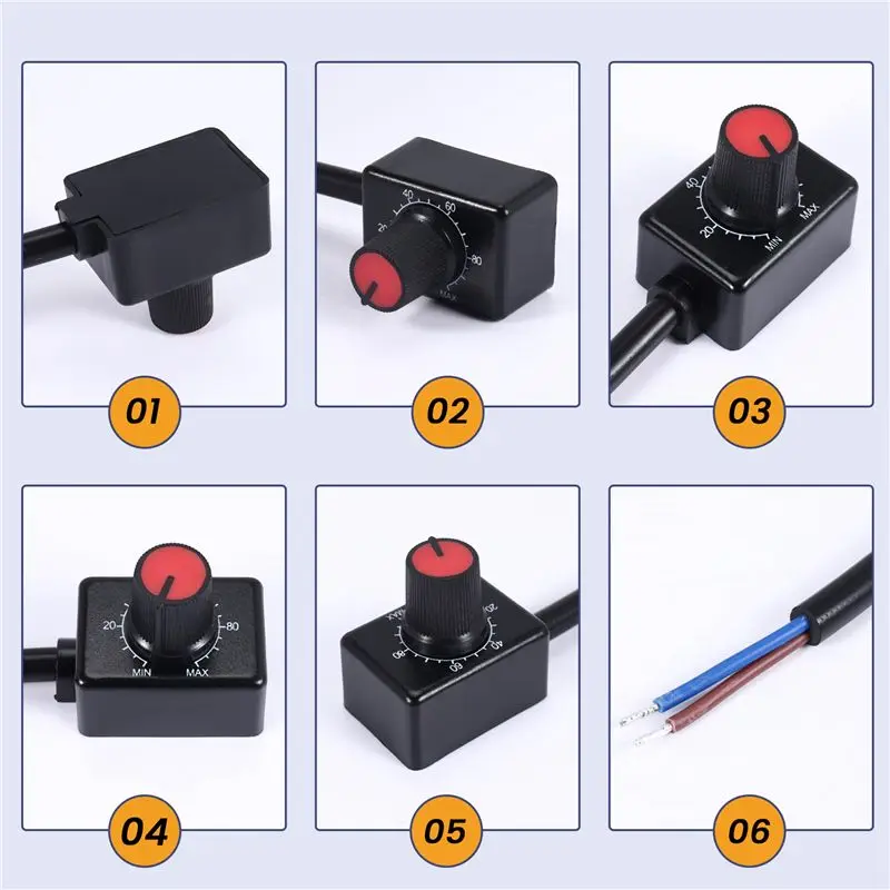 ~Latest Model DC 0/1-10V Knob LED Dimmer, Low Voltage Passive Dimmer PWM Dimming For 0-10V Or 1-10V Dimmable Electronic LED Driv