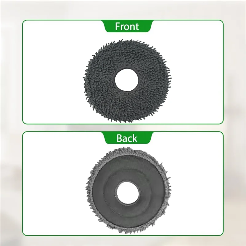 

AB34-4PCS Mop Pads Kit For Roborock Qrevo Curv/Qrevo Pro/Qrevo Master/Qrevo Plus Vacuum Cleaner Replacement Parts Mop Cloth