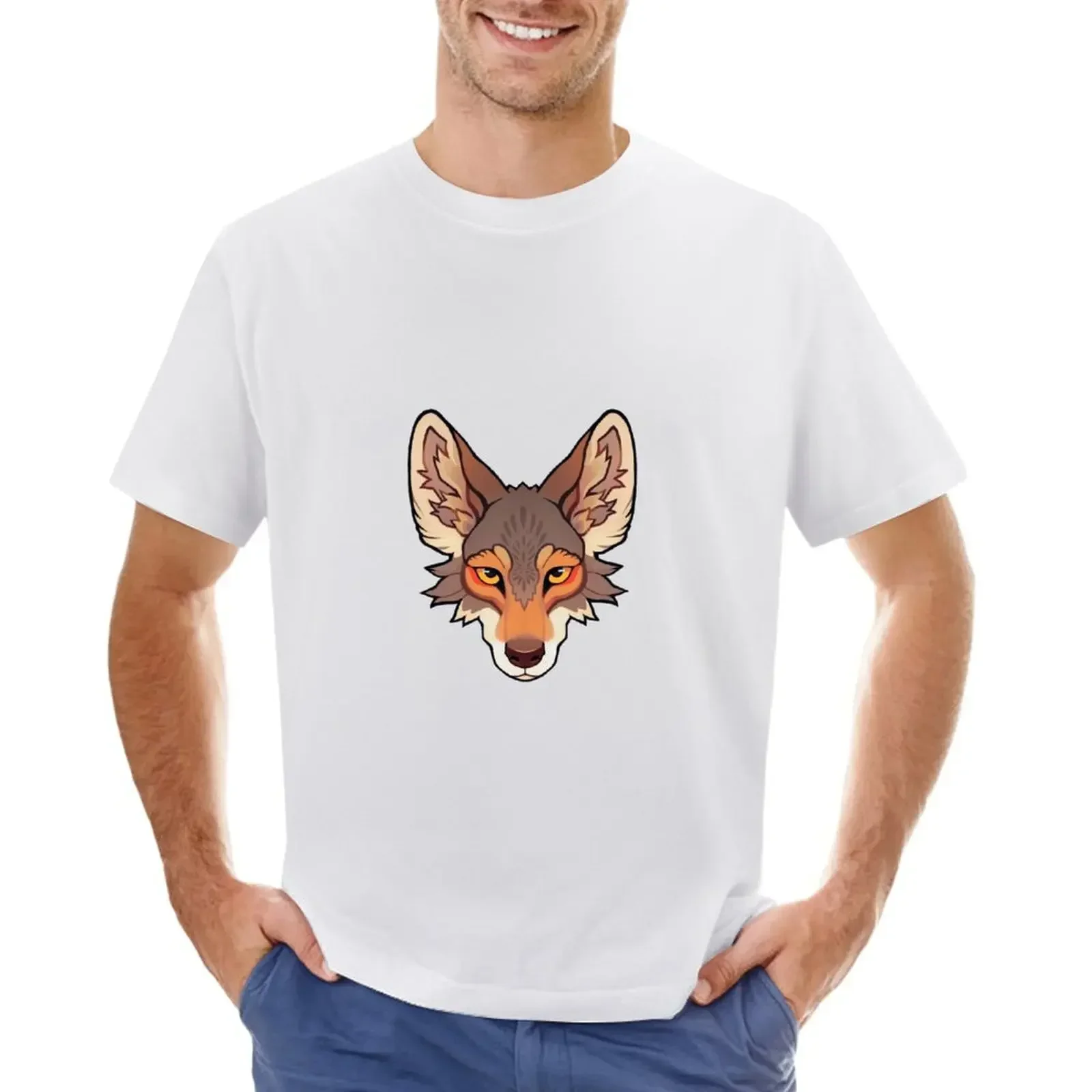 Coyote T-shirt oversizeds plain Short sleeve tee mens big and tall t shirts