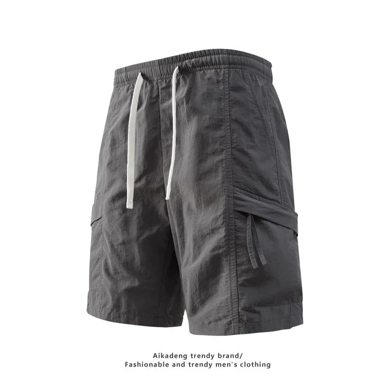 

Мужские шорты-карго из ледяного шелка, быстросохнущие, дышащие, с множеством карманов, летние, повседневные