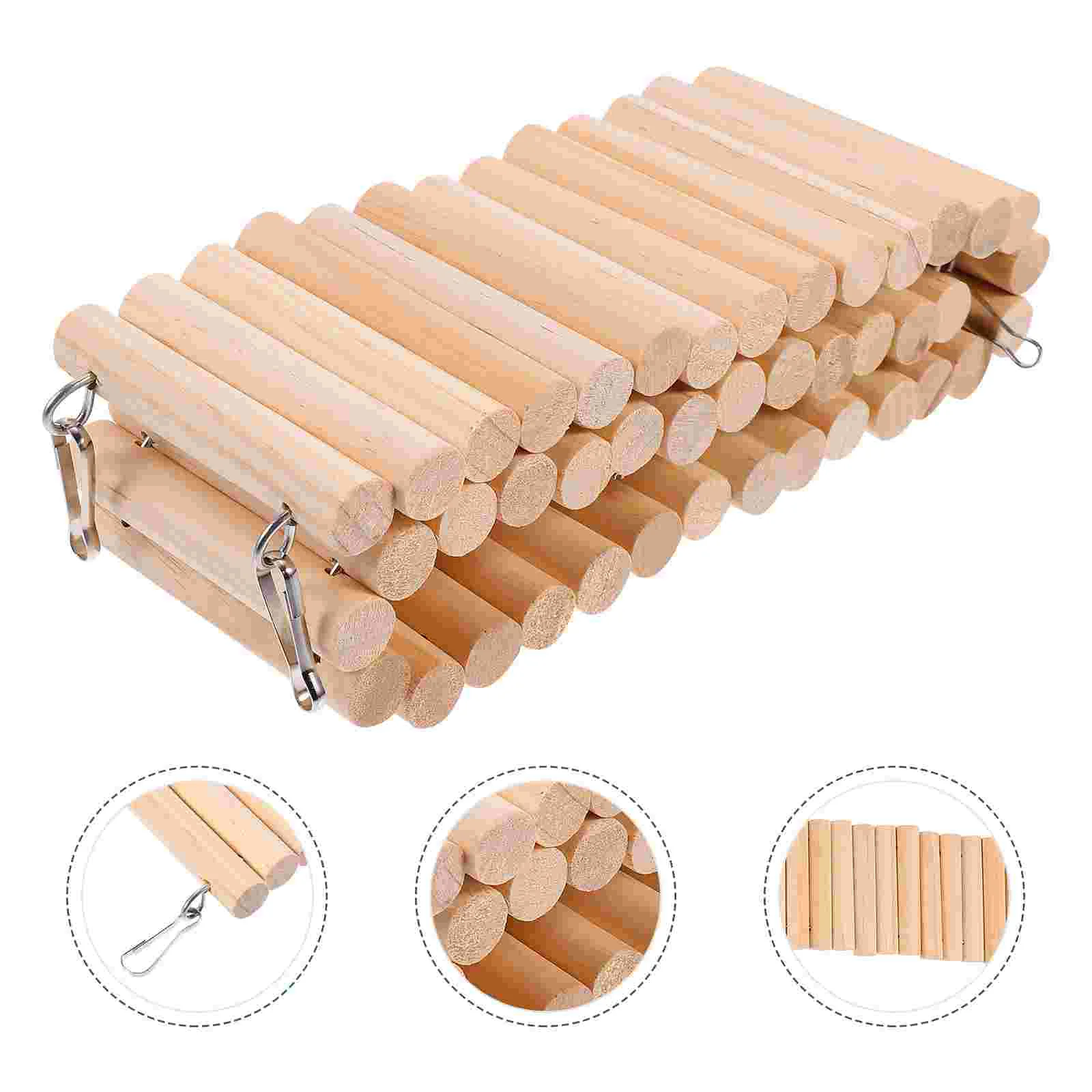 

60 Cm Wooden Hamster Climbing Ladder Cage Toy Small Animal Play Equipment Hamster Mouse Rat Gerbils Enrichment Toys Save