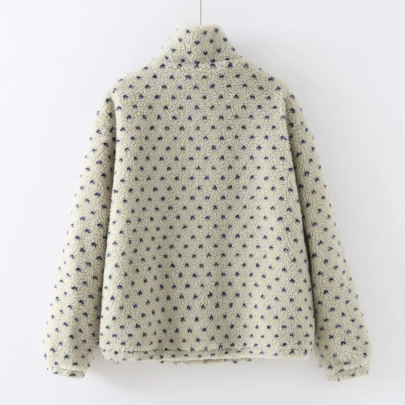 Neuer 2025, dicker Winter-Lammfleece-Mantel, Damen-Steppdruck, Mori-Girl-Mode, süße, lässige, warme, lockere Oberbekleidung C5D678CC