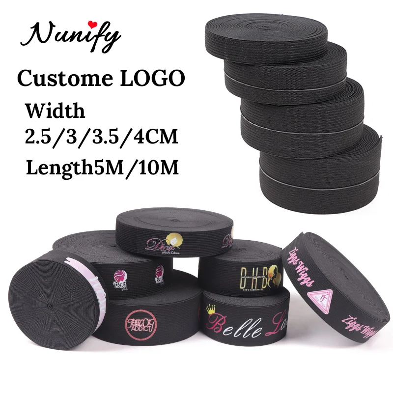 

Nunify Black Elastic Band Spool Diy Thicker Wig Band For Sewing 5 Meters Wholesale Hair Band With Custom Logo Wig Accessories