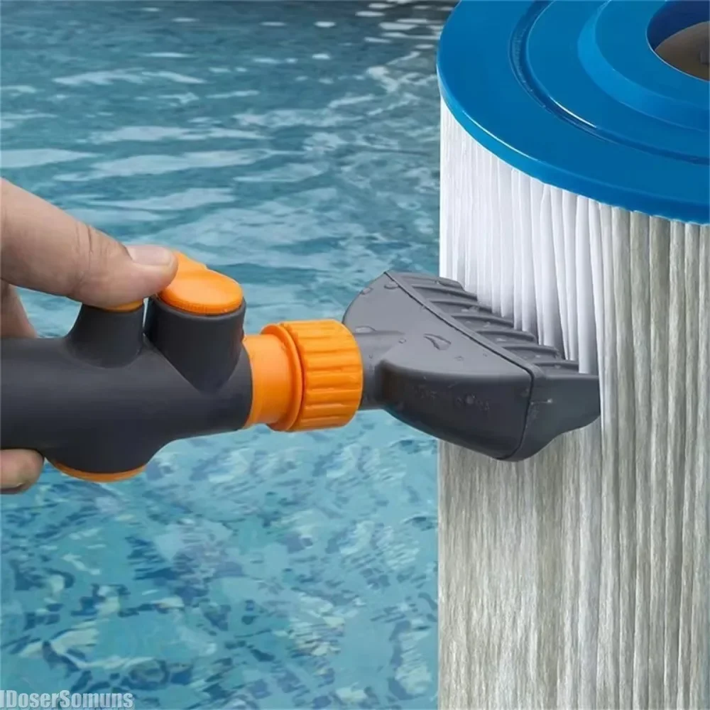 

New Pool Spa Filter Cartridge Cleaner Tool Handheld Cleaning Removes Debris And Dirt From Hot Tub Brush Tools