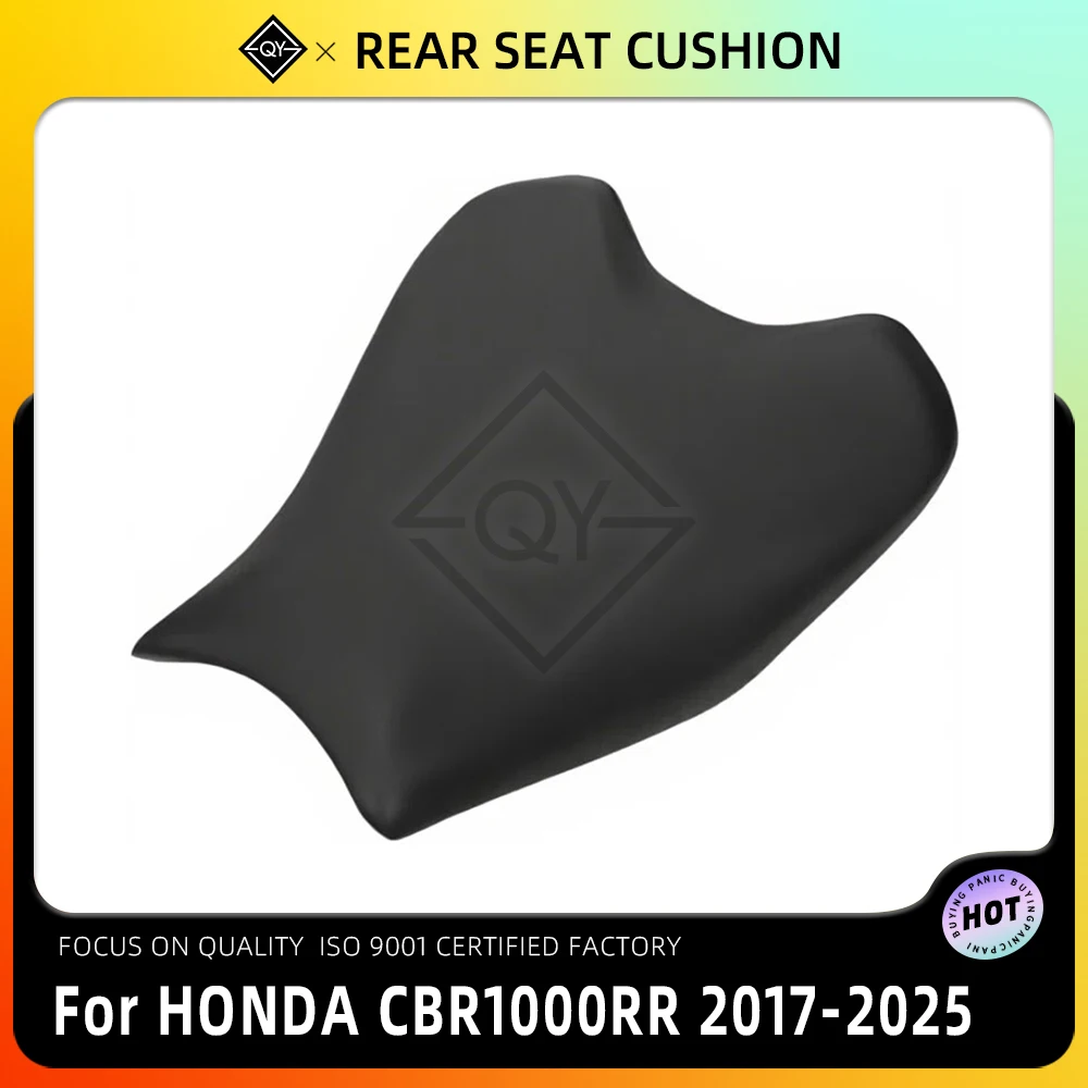 

Motorcycle Black Front Seat Cushion Pressure Relief Comfortable Passenger Pad For Honda CBR1000RR CBR 1000 RR 2017 2018-2025