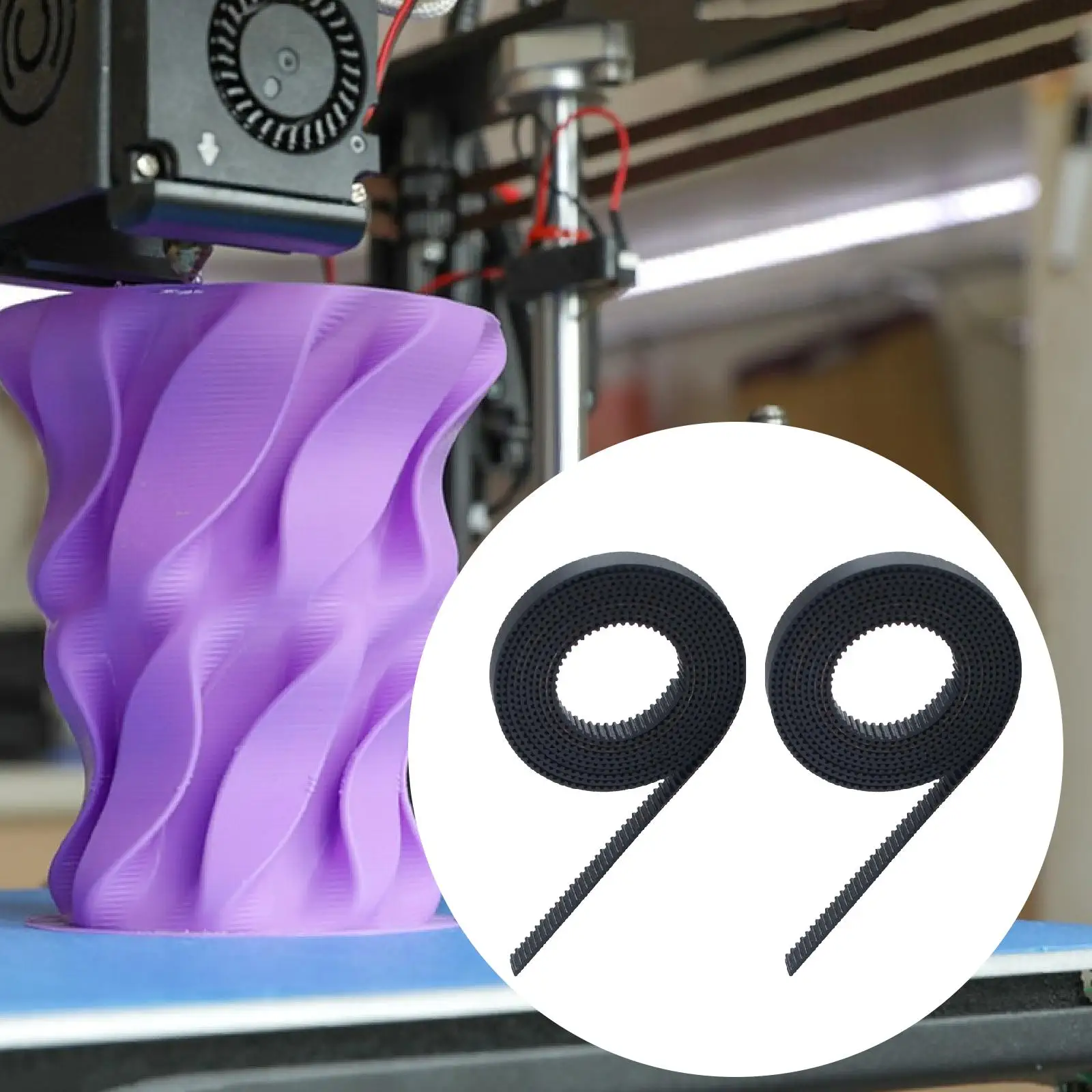 

Xy Axis Drive Timing Belt, High Precision, Easy Installation, Convenient, Replacement Belt 3D Printer Accessories