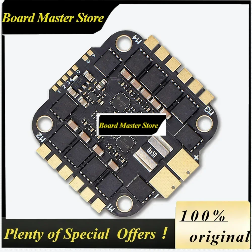 BoMaSJHEMCU RuiBet 50A / 60A / 65A 3-6S Dshot600 BLHELI_S 4in1 ESC Built - In TVS Tube Pole Distance 30.5x30.5mm For RC FPV Dron